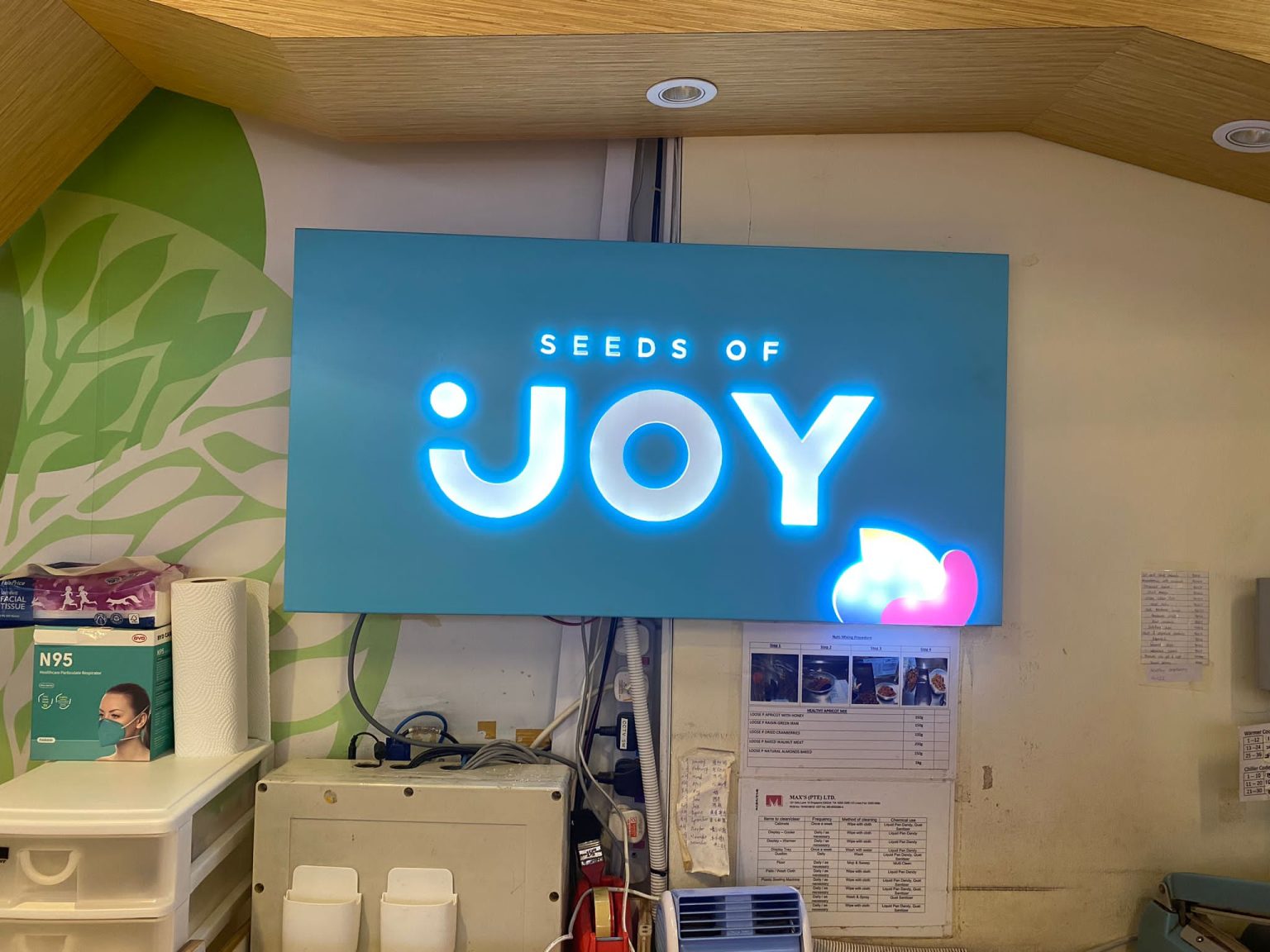 SEEDS OF JOY Singapore Signage Supplier, Signboard Maker, LED Neon
